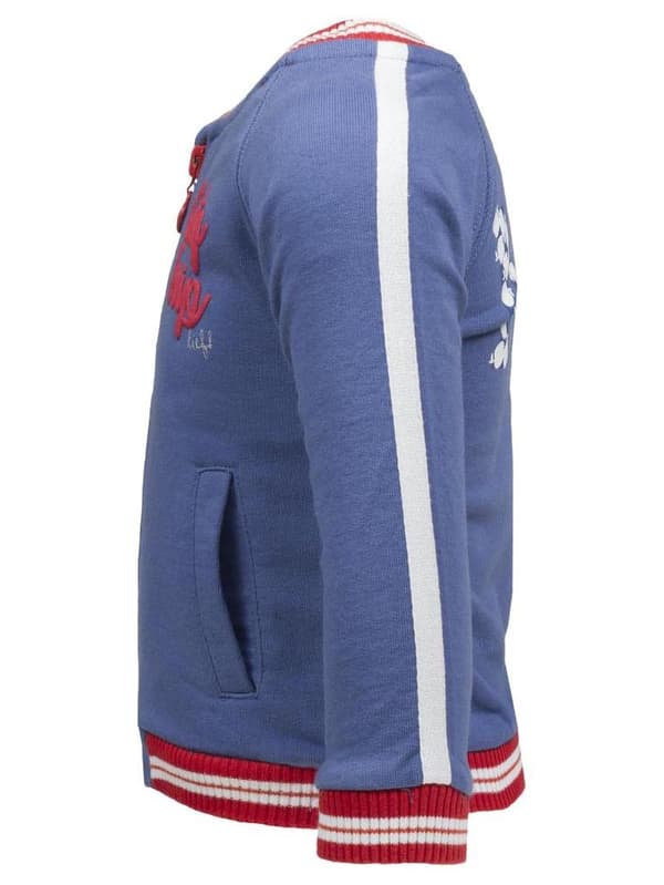 Pigesweatshirt, uknappet, blå, City Trip, Lief
