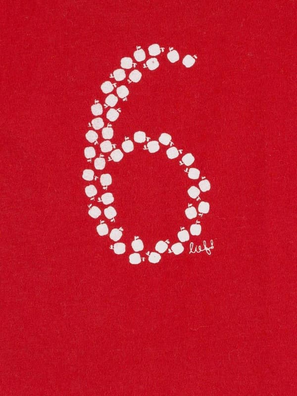 Piger T-shirt, rød, 6, Lief