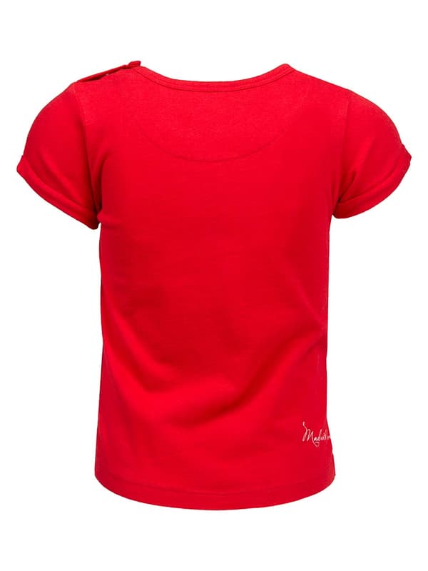Piger T-shirt, rød, 6, Lief