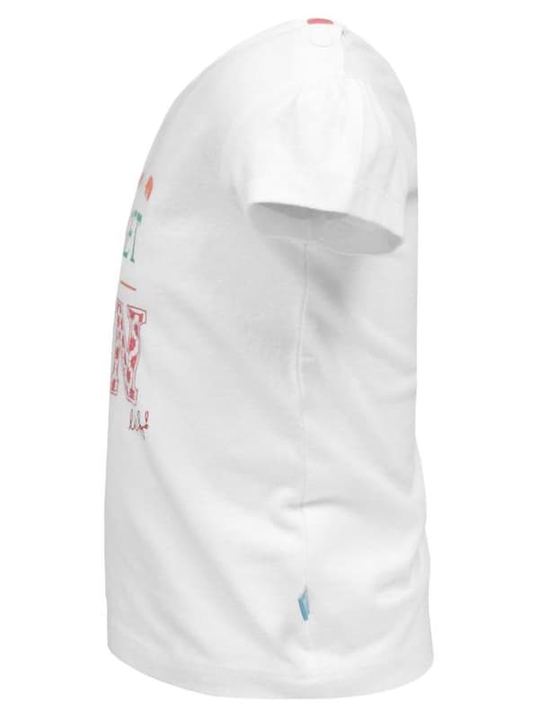 T-shirt för flickor, vit, Glöm inte att ha kul, Lief