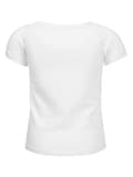 Miniatyrbillede 2 af 4: Pige-T-shirt, hvid, Glade tanker, Lief