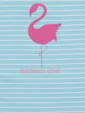 Miniatyrbild 4 av 4: Flicka-t-shirt, turkos, flamingo, Lief