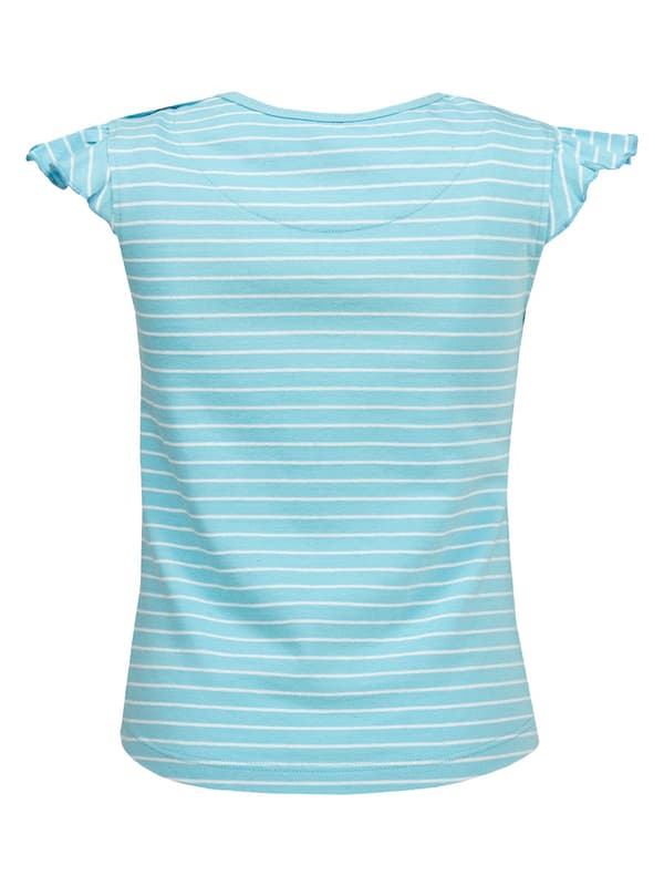 Flicka-t-shirt, turkos, flamingo, Lief