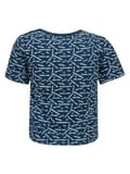 Miniatyrbillede 2 af 4: Drenge-T-shirt, marineblå, bogstaver, Lief