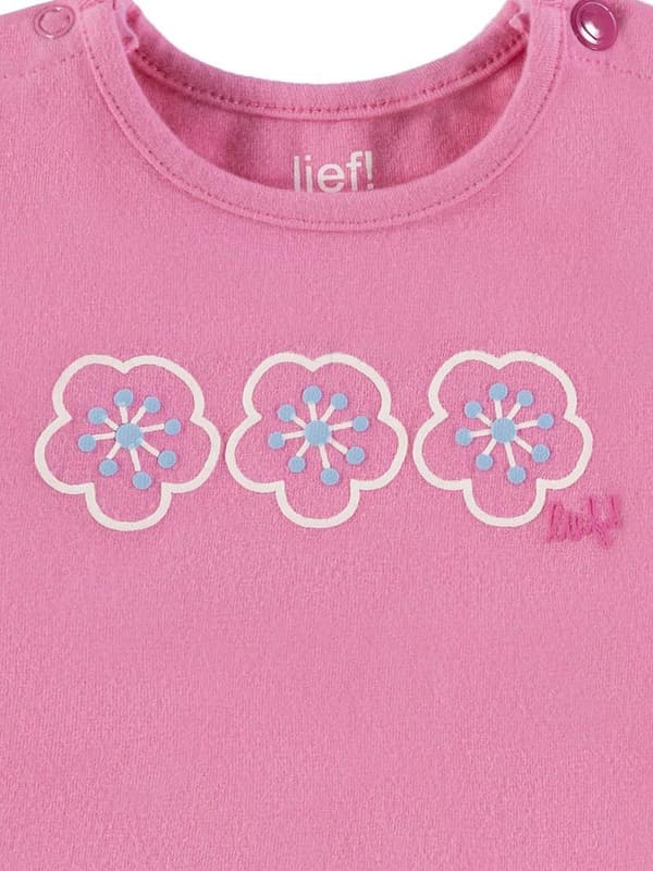 Kortärmad blus med blommor i rosa, Lief för babyflicka