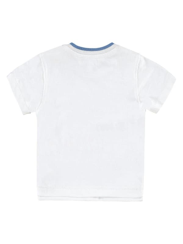 Vit t-shirt för pojkar med Kanz-tryck