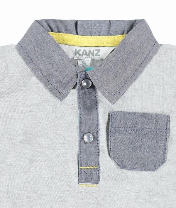 Kanz grå babypikétröja