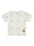 Miniatyrbild 1 av 3: Baby-T-shirt med färgglatt mönster, vit Kanz