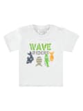 Miniatyrbild 1 av 3: Baby-T-shirt med fiskmönster, vit Kanz
