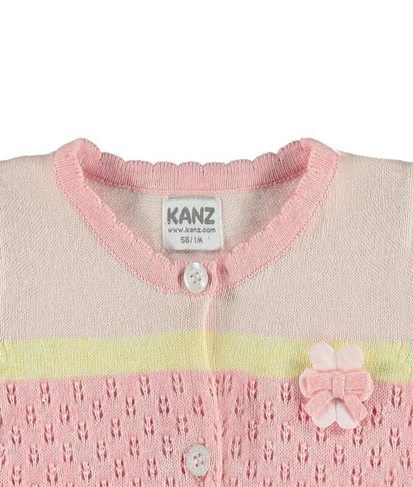 Kanz babyrosa och blå tröja