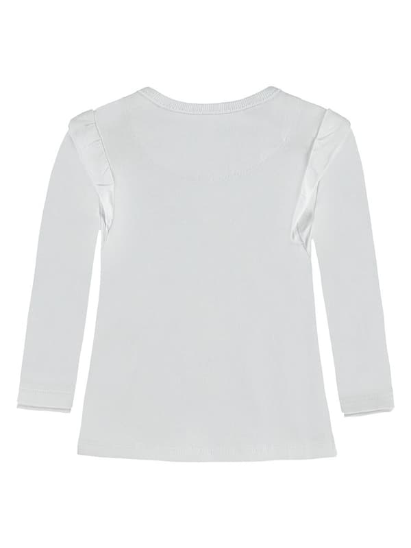 Babyblus med tryck vit Kanz