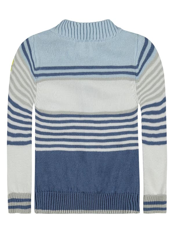 Drenges blå sweater med knapper Kanz