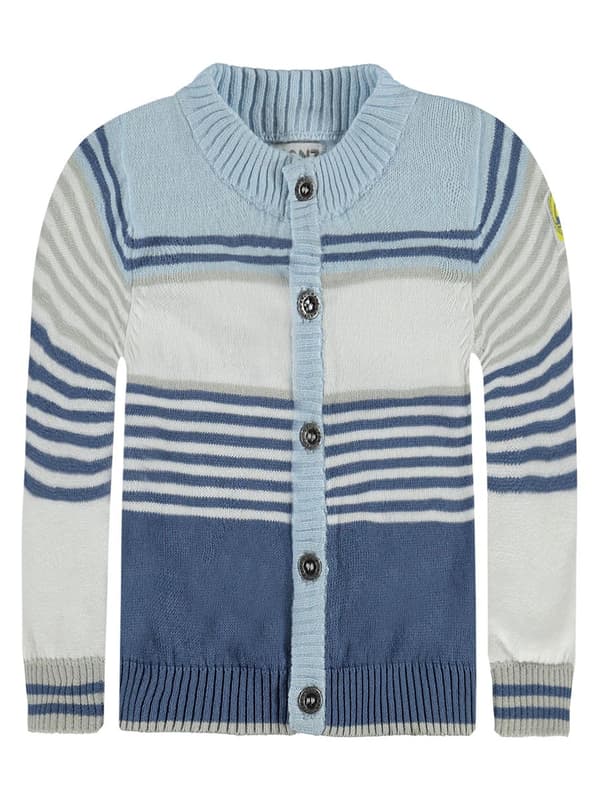 Drenges blå sweater med knapper Kanz