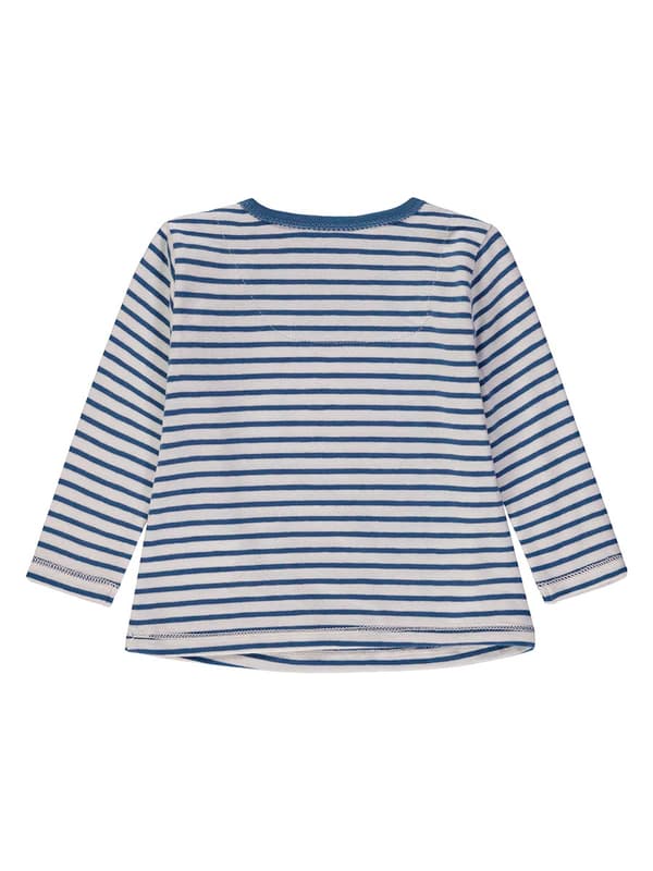 Babyblå randig blus Kanz