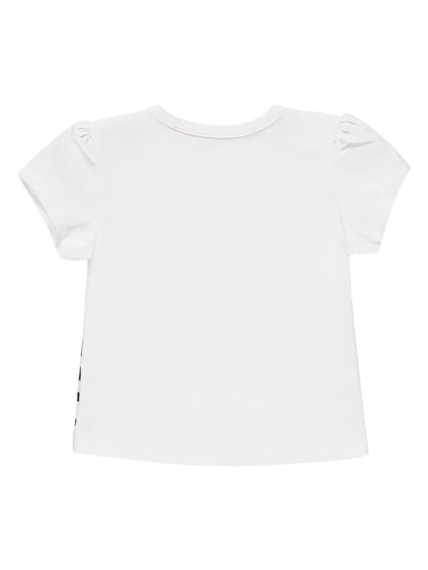 Baby-T-shirt med tryck vit Kanz