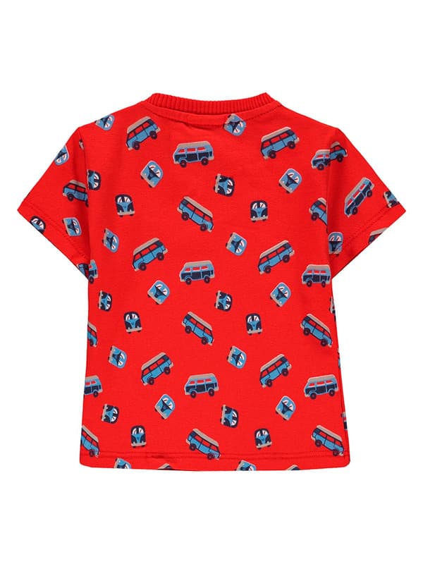 Rödmönstrad Kanz T-shirt för pojkar