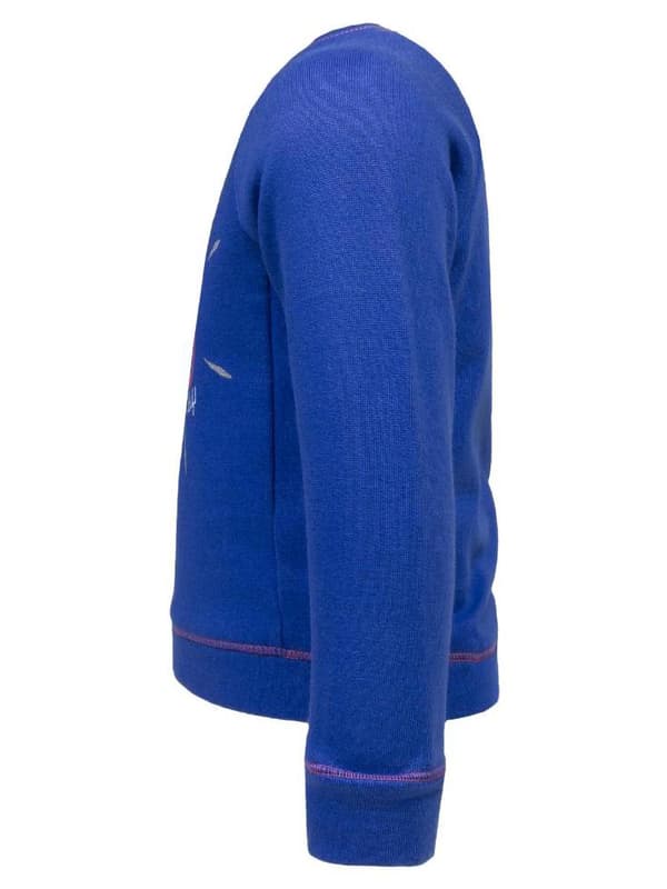 Blå sweatshirt med Lief-print til piger