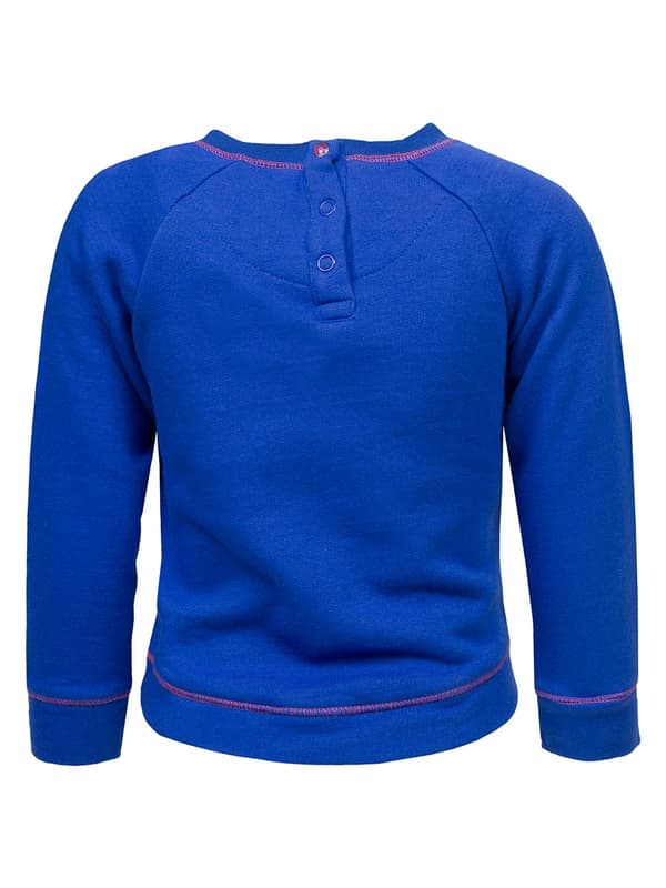 Blå sweatshirt med Lief-print til piger