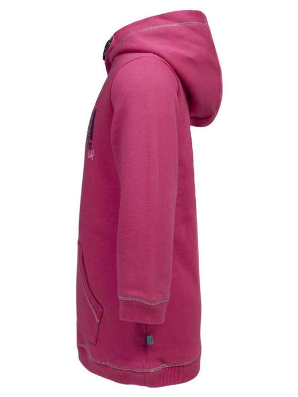 Tyttöjen pitkä huppari pinkki Lief