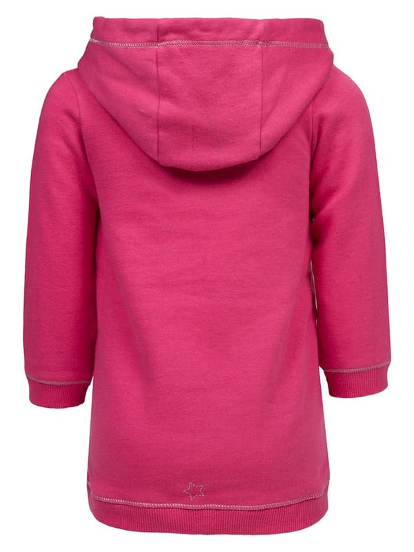 Tyttöjen pitkä huppari pinkki Lief