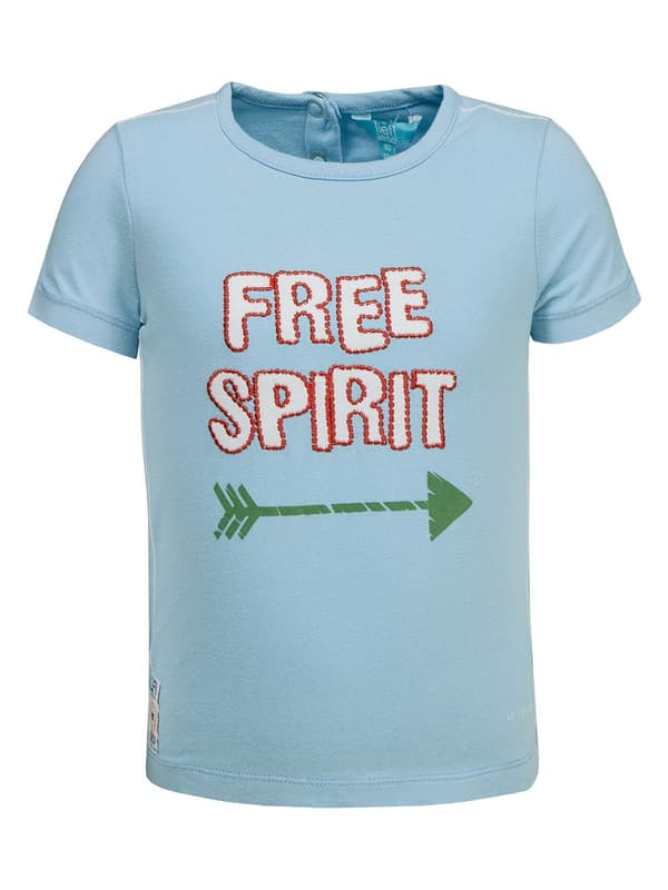 Pojk-T-shirt med korta ärmar, blå, Lief