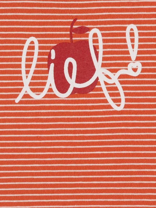 Kortärmad blus för babyflicka, orange, Lief
