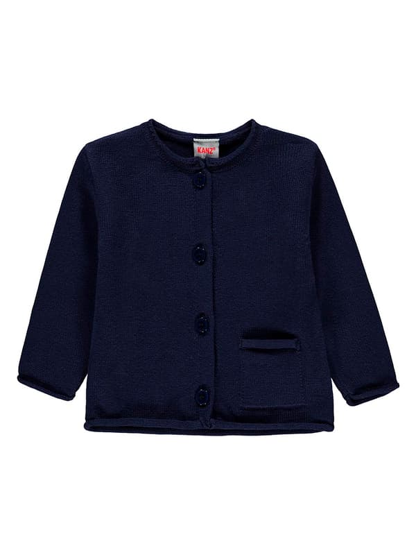 Pigebaby cardigan marineblå Kanz