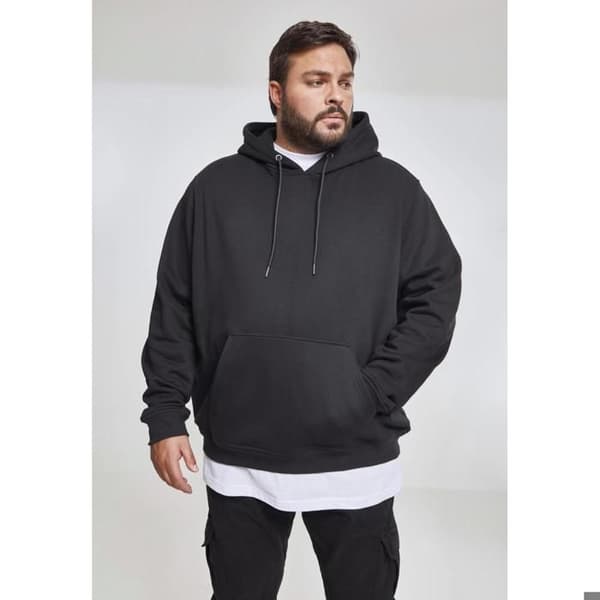 Sweatshirt med huva stora storlekar Urban Classic basic terry