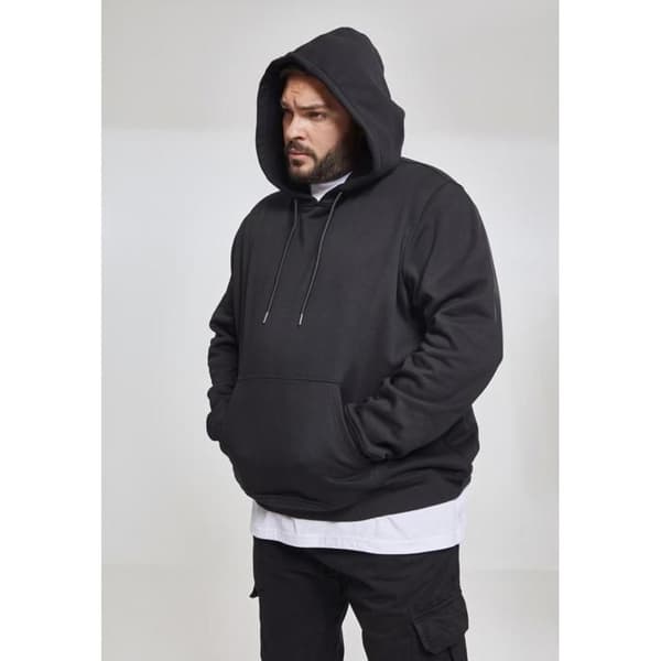 Sweatshirt med huva stora storlekar Urban Classic basic terry