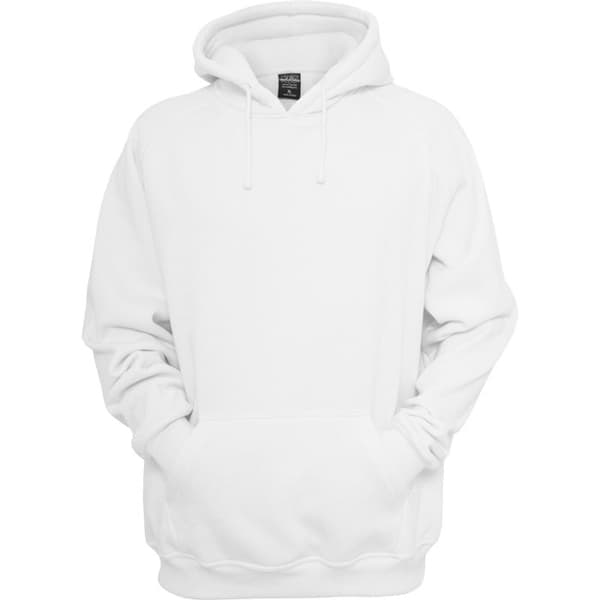 Huvtröja - URBAN CLASSICS - Vit - Stora storlekar - Långa ärmar - Unisex