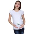Miniatyrbild 1 av 4: MMC Bebis Nyfiken - Graviditets T-shirt för kvinnor - kortärmad