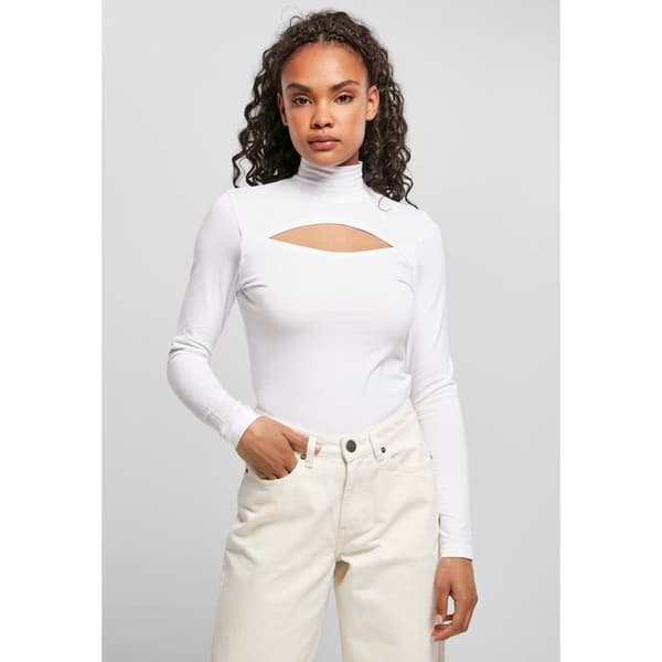 Urban Classics långärmad t-shirt med turtleneck för kvinnor