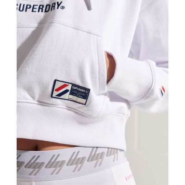 Huvtröja - Superdry - Sportstyle - Rak passform - Känguruficka - 100% bomull