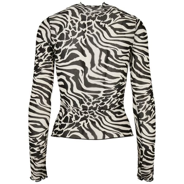 Halsad tröja - Urban Classics - Dam - Stora storlekar - All-over tryck - Transparent mesh