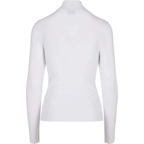T-shirt damstora - Urban Classics - Rullad hals - Långa ärmar - Stretchjersey - Tight passform