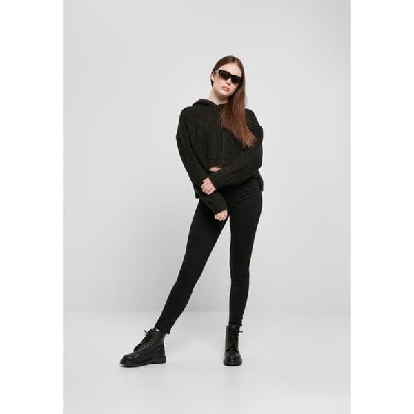 Huvtröja - Urban Classics - Oversized - 100% Akryl - Långa ärmar - Svart