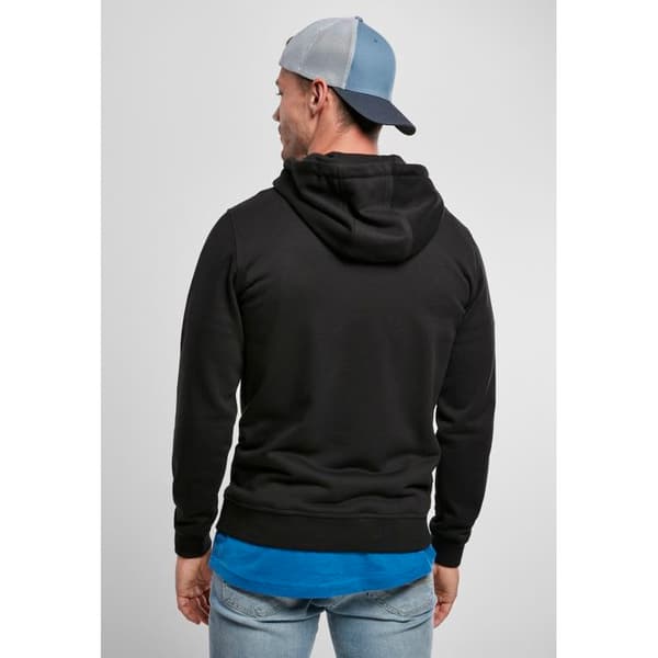 Sweatshirt - Urban Classics - Basic Terry - Svart - Långa ärmar - Fodrad huva