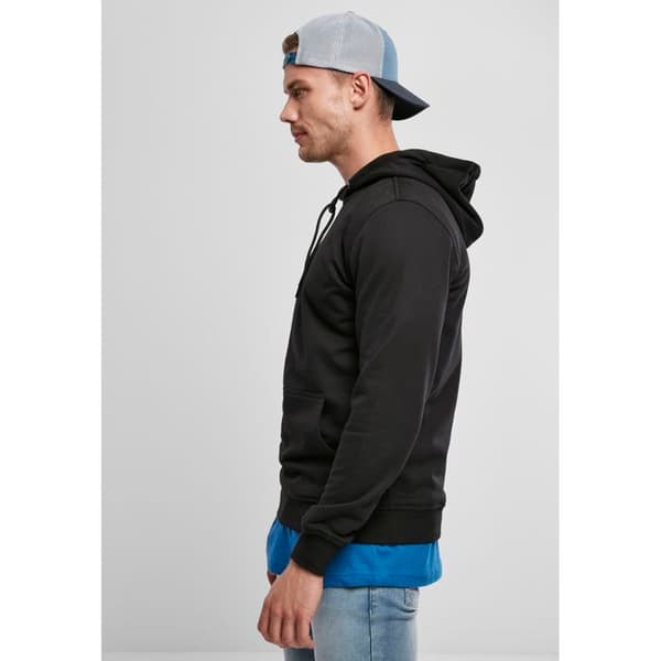Sweatshirt - Urban Classics - Basic Terry - Svart - Långa ärmar - Fodrad huva