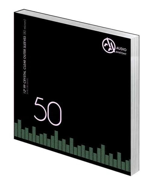 50 X 12Inch PP Outer Sleeves (80 Micron)