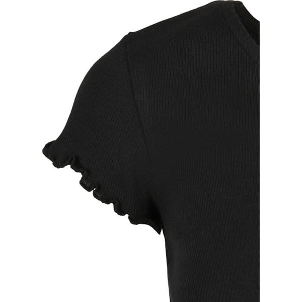 T-shirt dam - Urban Classics - Cropped - Svart - Korta ärmar - Rundhalsad