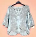 Pikkukuva 3 / 8: Embroidered bohemian blouse - several colors - one size 38-42
