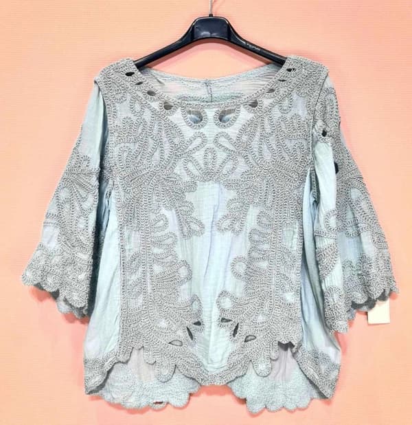 Embroidered bohemian blouse - several colors - one size 38-42