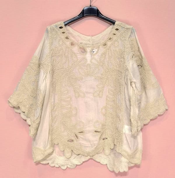 Embroidered bohemian blouse - several colors - one size 38-42