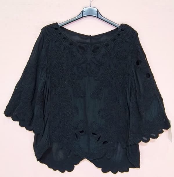 Embroidered bohemian blouse - several colors - one size 38-42
