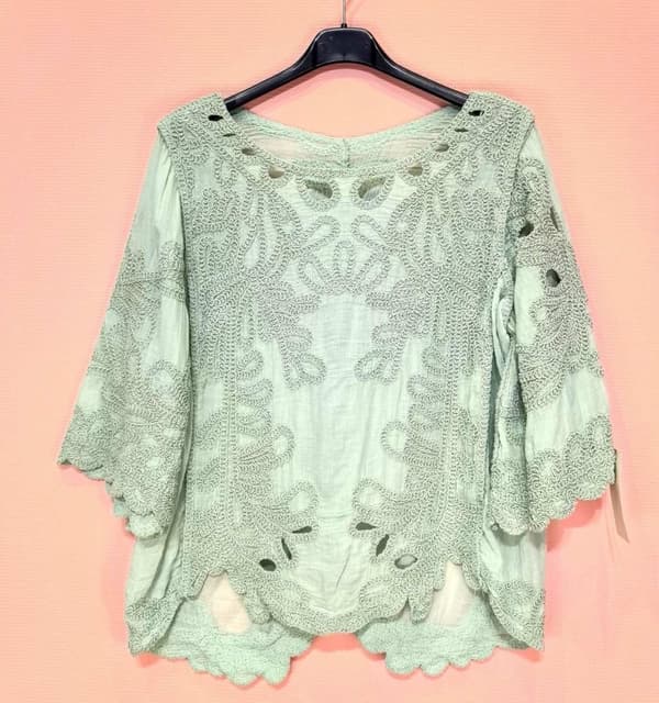 Embroidered bohemian blouse - several colors - one size 38-42