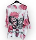 Miniatyrbild 2 av 2: Stickad topp "Pretty Wild" med 3/4 ärmar - one size 40-44