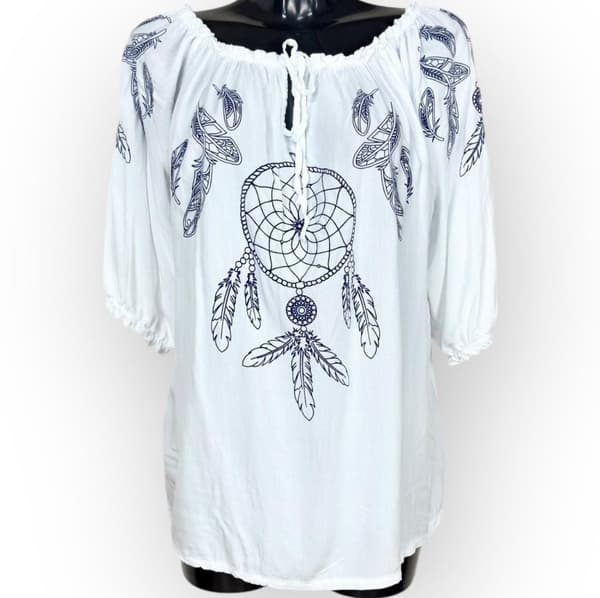 Bohemian adjustable blouse - several pattern choices - one size 42-46