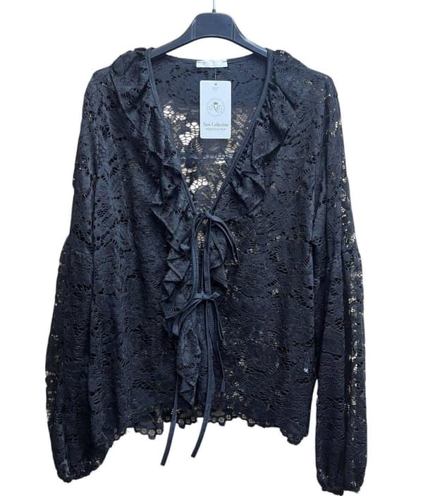 Elegant lace blouse - available in several colors - one size 36-42