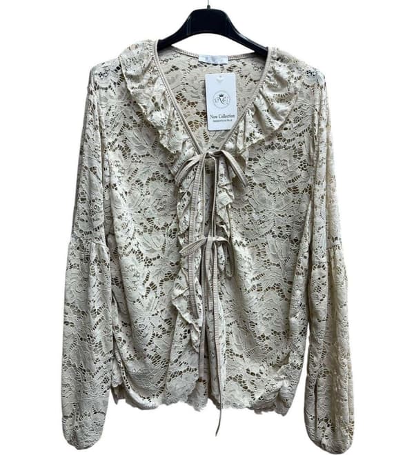Elegant lace blouse - available in several colors - one size 36-42