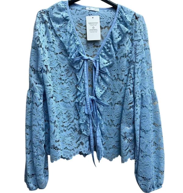 Elegant lace blouse - available in several colors - one size 36-42
